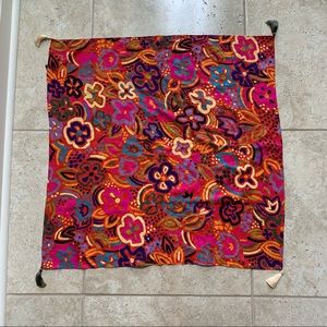 Vintage Diane Freis Bright Floral Scarf